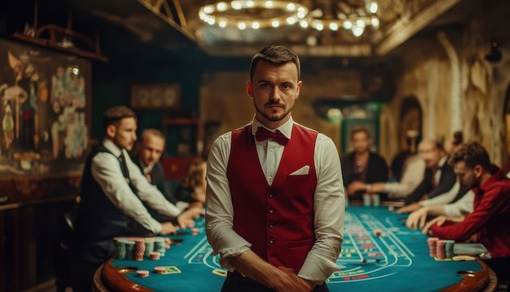 Antarmuka aplikasi mobile prediksi77 menampilkan menu utama dengan slot dan live dealer